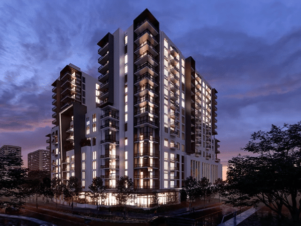 08-14-River-District-Building-Night